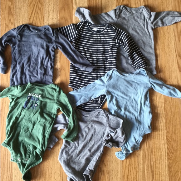 Carter's Other - Lot of 12 month Carter’s long sleeve onesies